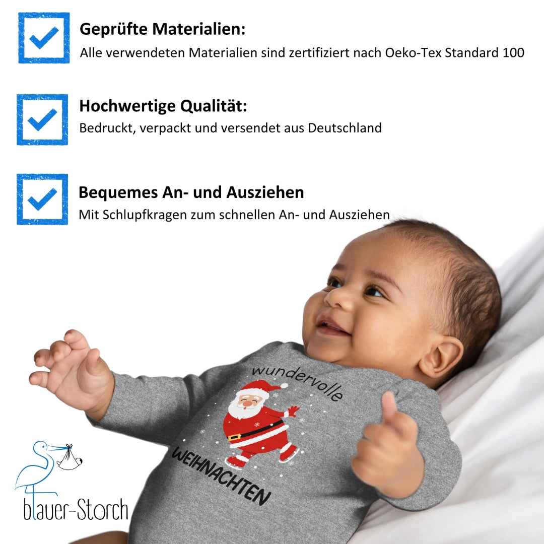 Wundervolle Weihnachten, Weihnachtsmann fährt Schlittschuh