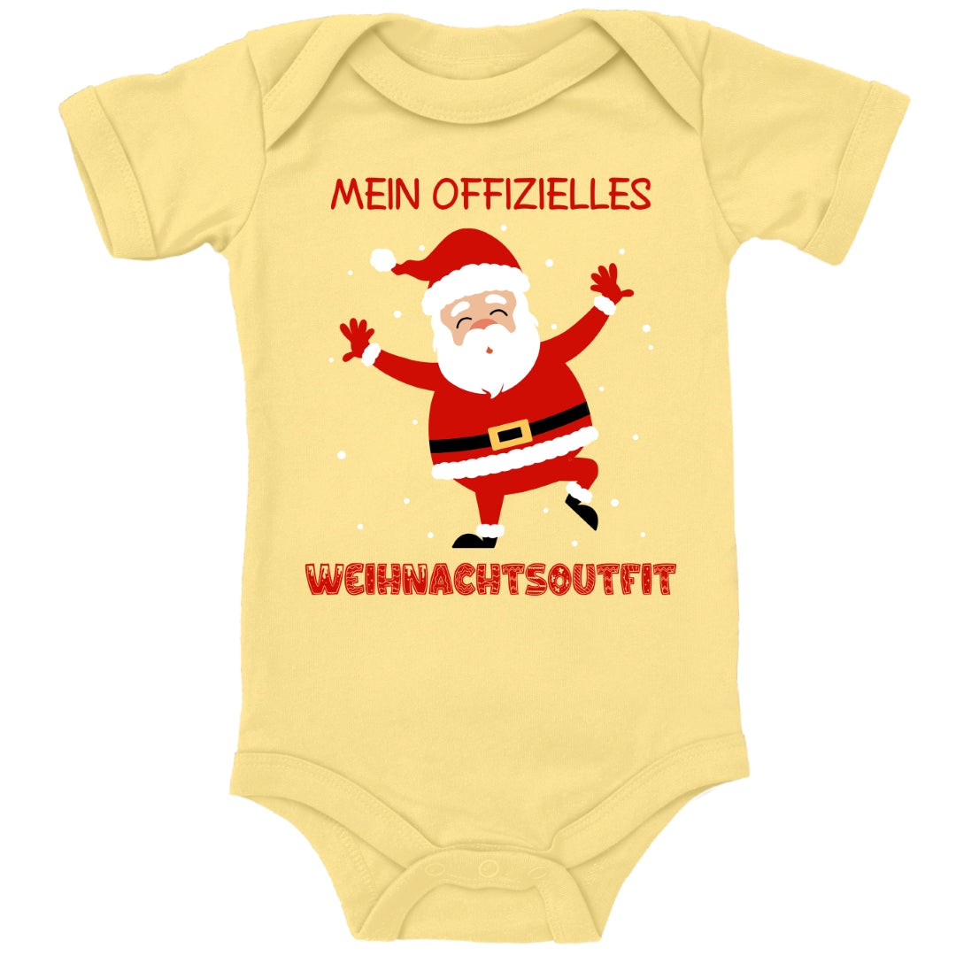 Mein offizielles Weihnachtsoutfit, fröhlicher Weihnachtsmann mit Schneeflocken
