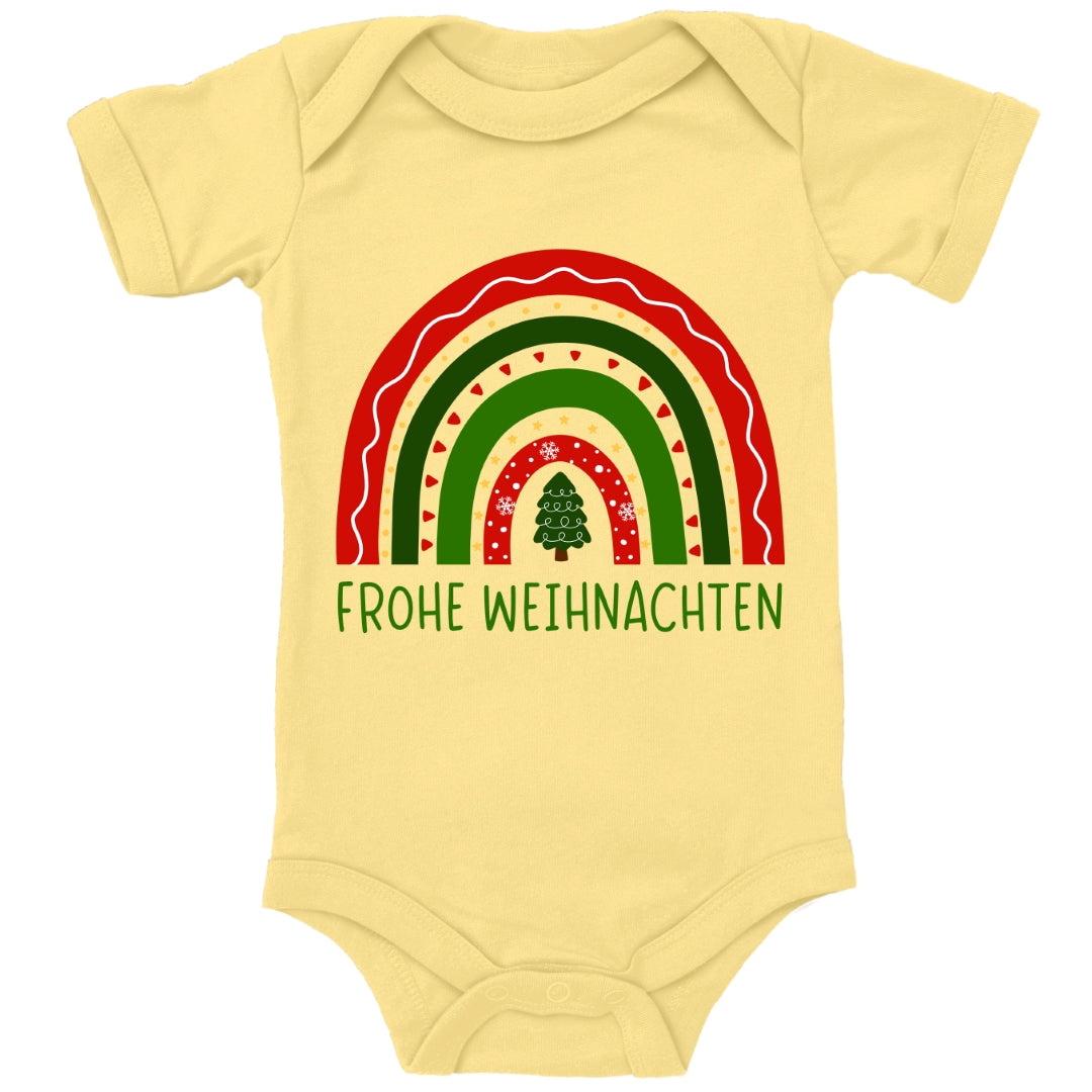 Frohe Weihnachten, weihnachtlicher Regenbogen