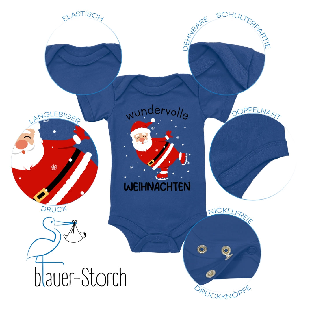 Wundervolle Weihnachten, Weihnachtsmann fährt Schlittschuh