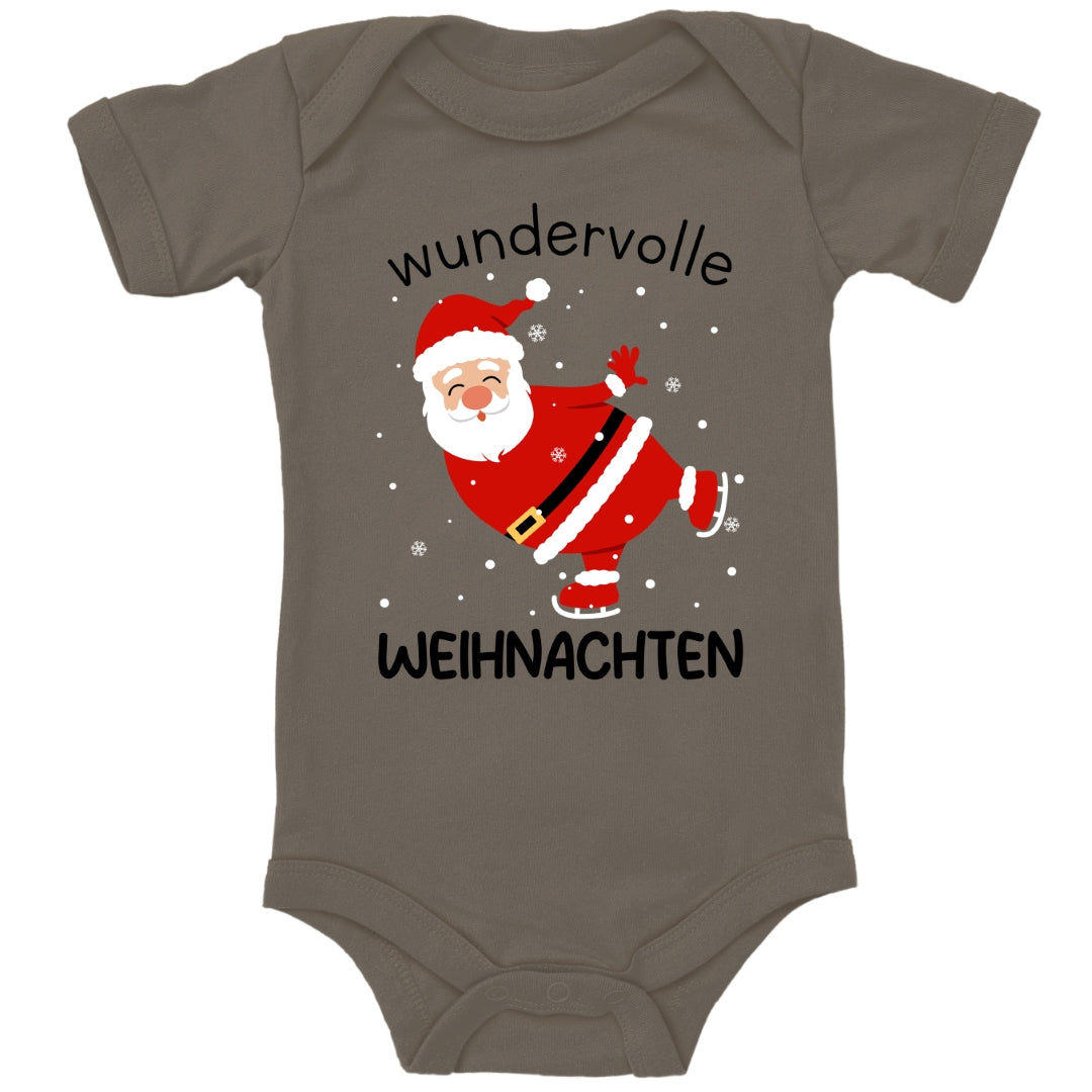 Wundervolle Weihnachten, Weihnachtsmann fährt Schlittschuh