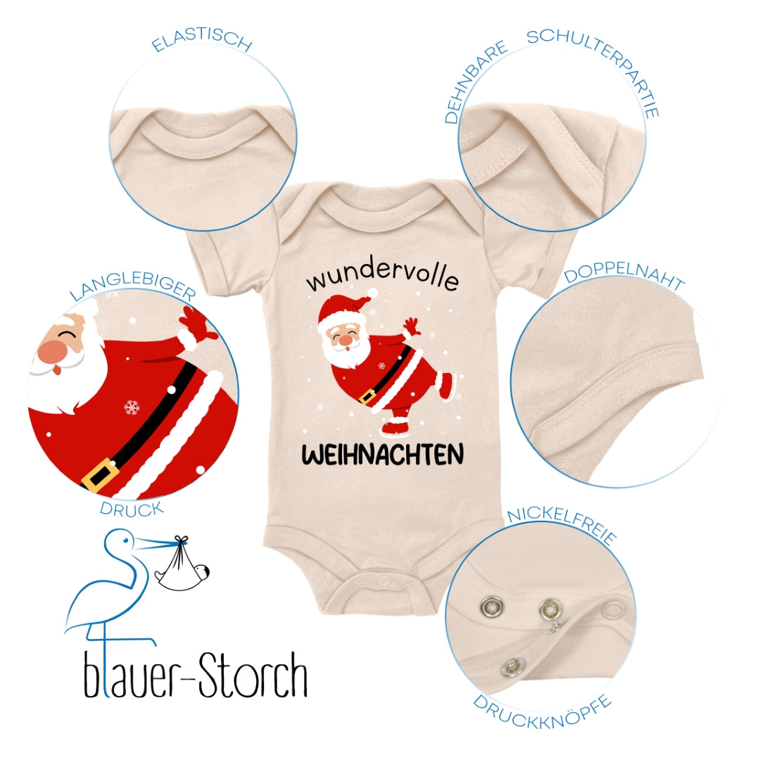 Wundervolle Weihnachten, Weihnachtsmann fährt Schlittschuh