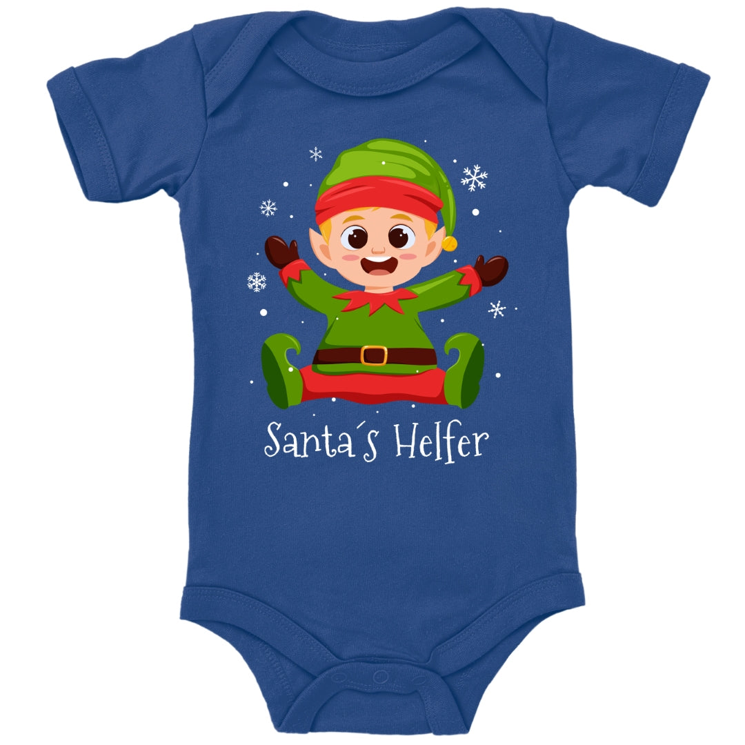 Santas kleiner Helfer, Weihnachtself unter Schneeflocken