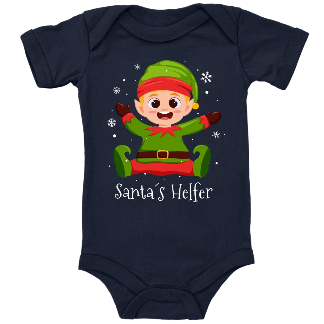 Santas kleiner Helfer, Weihnachtself unter Schneeflocken