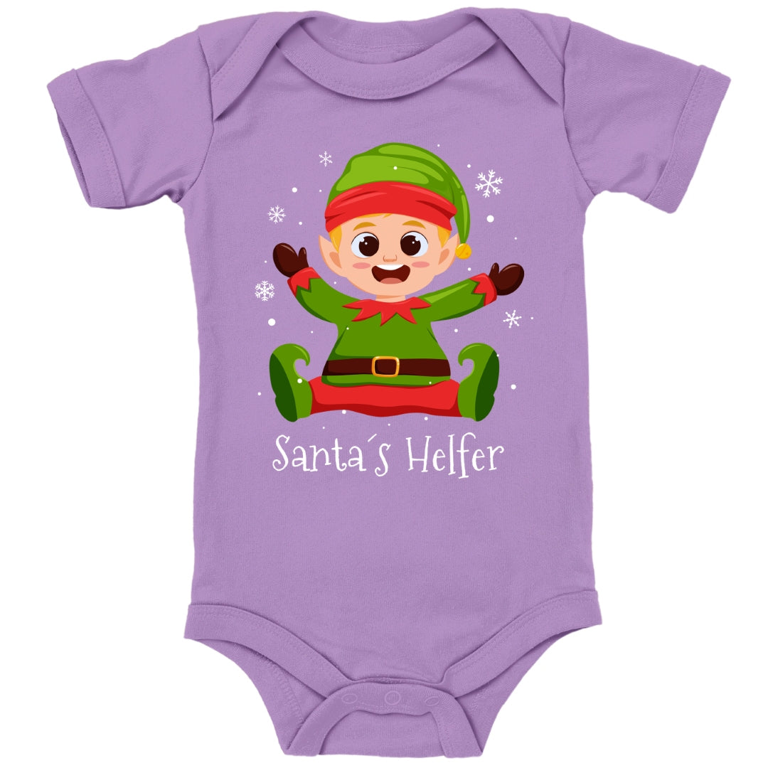 Santas kleiner Helfer, Weihnachtself unter Schneeflocken