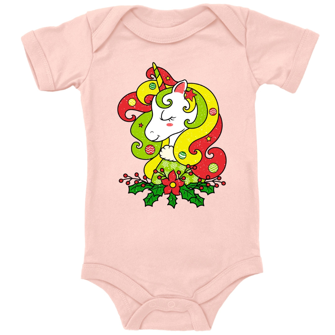 Weihnachtlich geschmücktes Einhorn