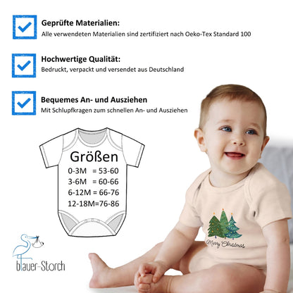 Merry Christmas, geschmückte Weihnachtsbäume