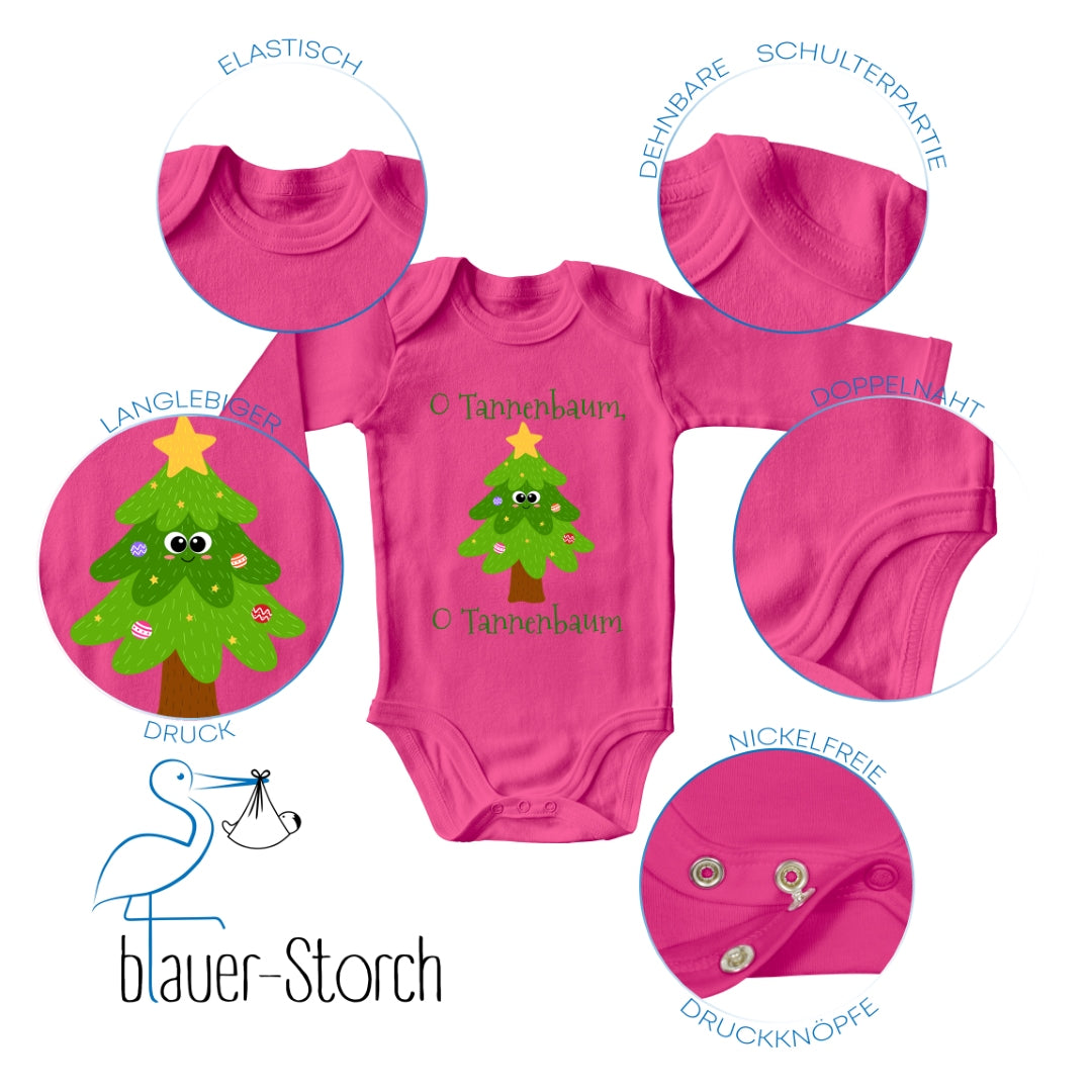 O Tannenbaum, niedlicher Weihnachtsbaum mit Christbaumkugeln