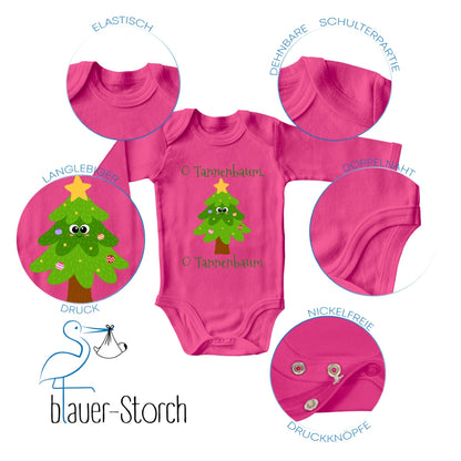 O Tannenbaum, niedlicher Weihnachtsbaum mit Christbaumkugeln