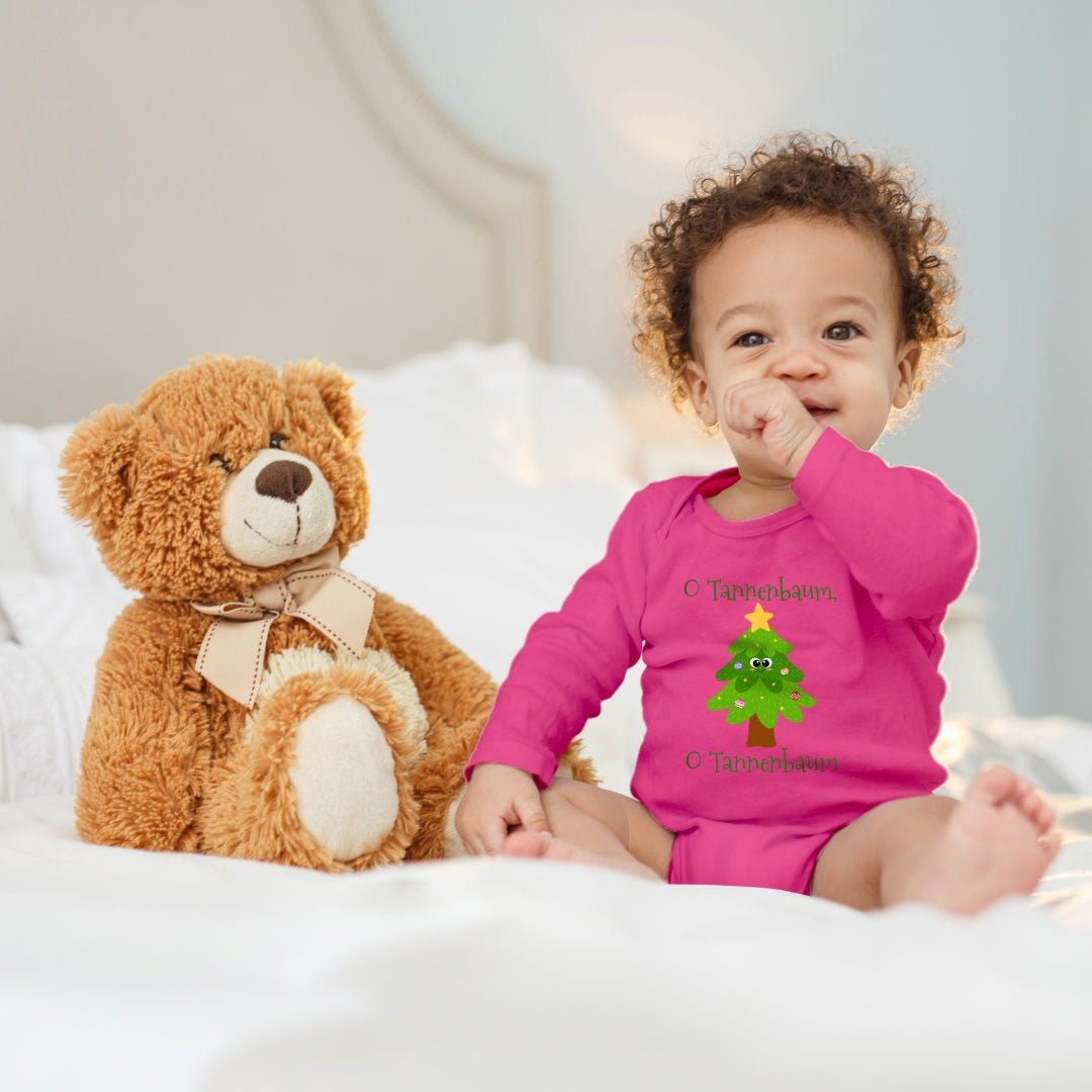 O Tannenbaum, niedlicher Weihnachtsbaum mit Christbaumkugeln