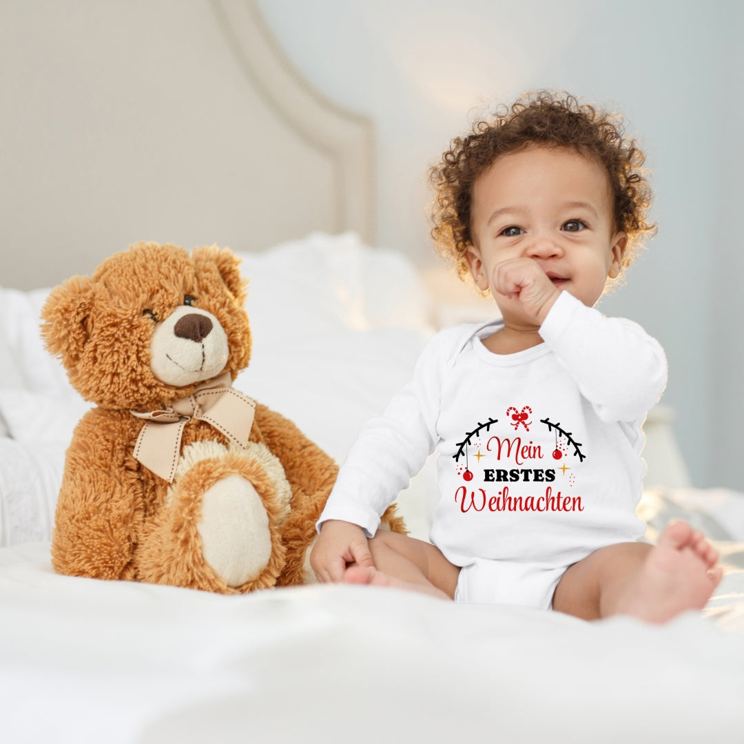 Mein erstes Weihnachten, Tannenzweige mit Christbaumkugeln