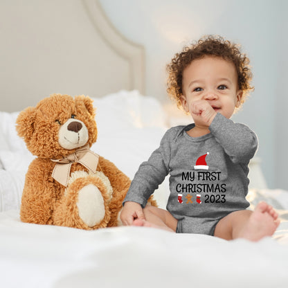 My first Christmas, Weihnachtsmann-Mütze, Stiefel, Lebkuchenmann