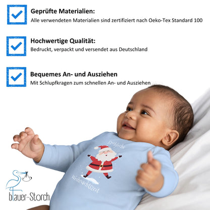 Fröhliche Weihnachtszeit, Santa Claus tanzt im Schnee