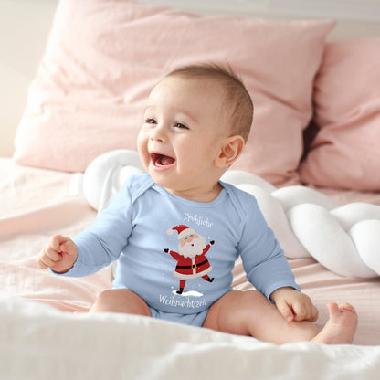 Fröhliche Weihnachtszeit, Santa Claus tanzt im Schnee