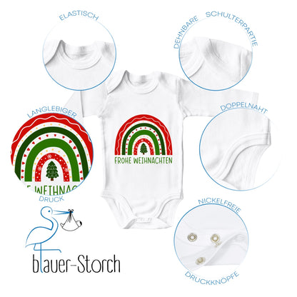 Frohe Weihnachten, weihnachtlicher Regenbogen