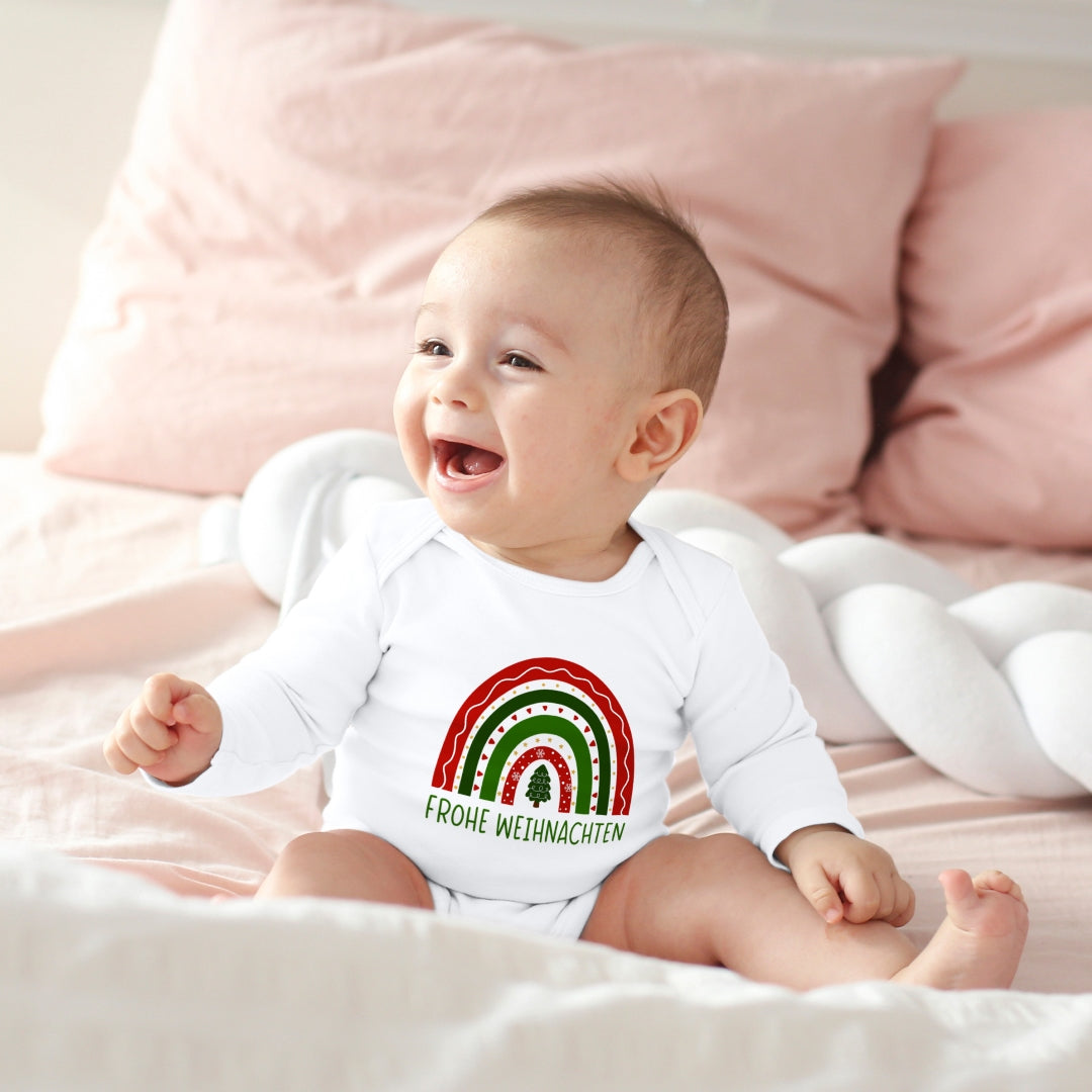 Frohe Weihnachten, weihnachtlicher Regenbogen