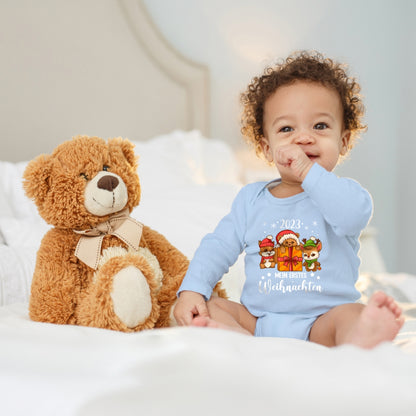 Mein erstes Weihnachten 2023, Eichhörnchen, Teddy und Rentier feiern Weihnachten