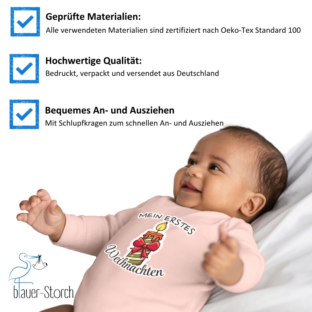 Mein erstes Weihnachten, brennende Kerze