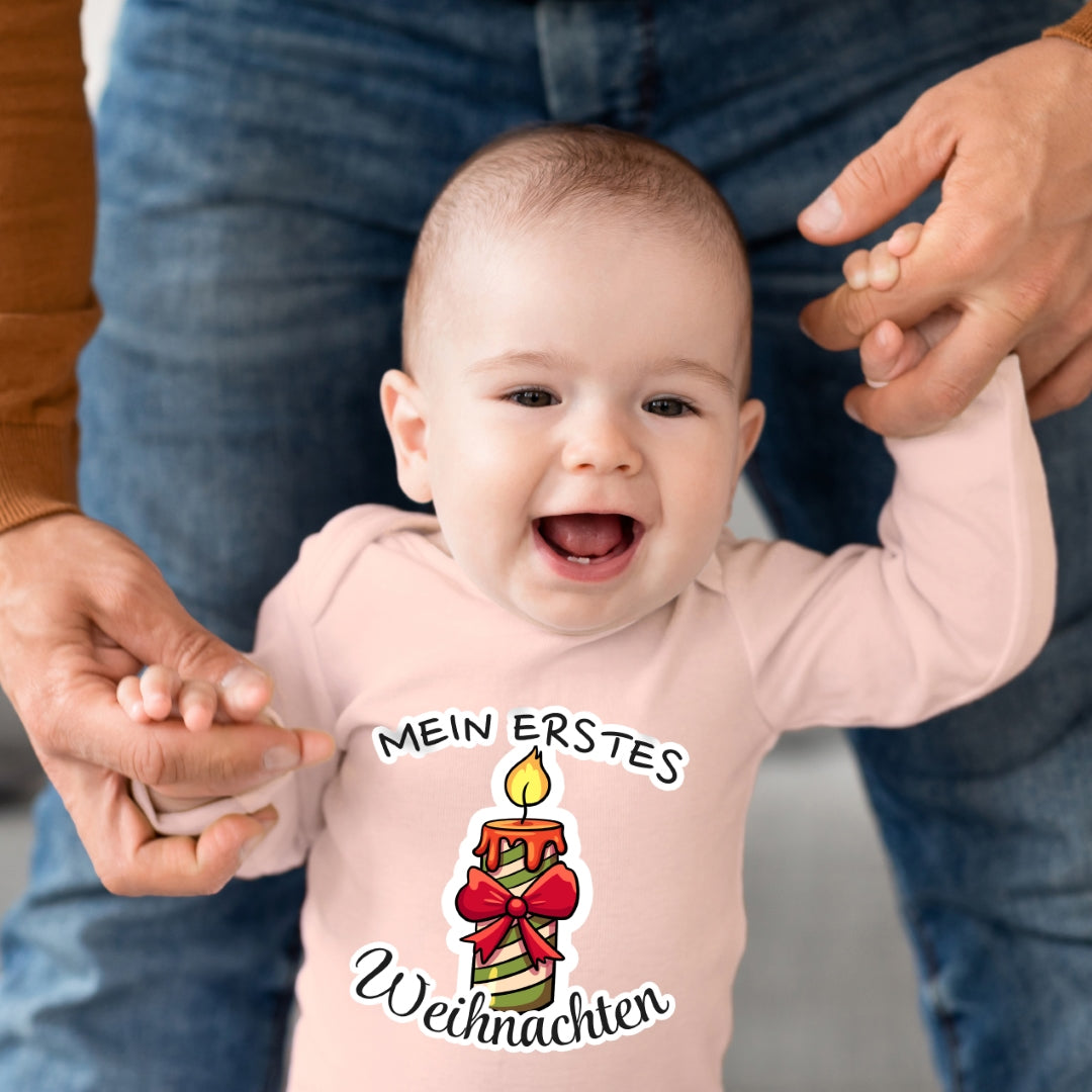 Mein erstes Weihnachten, brennende Kerze