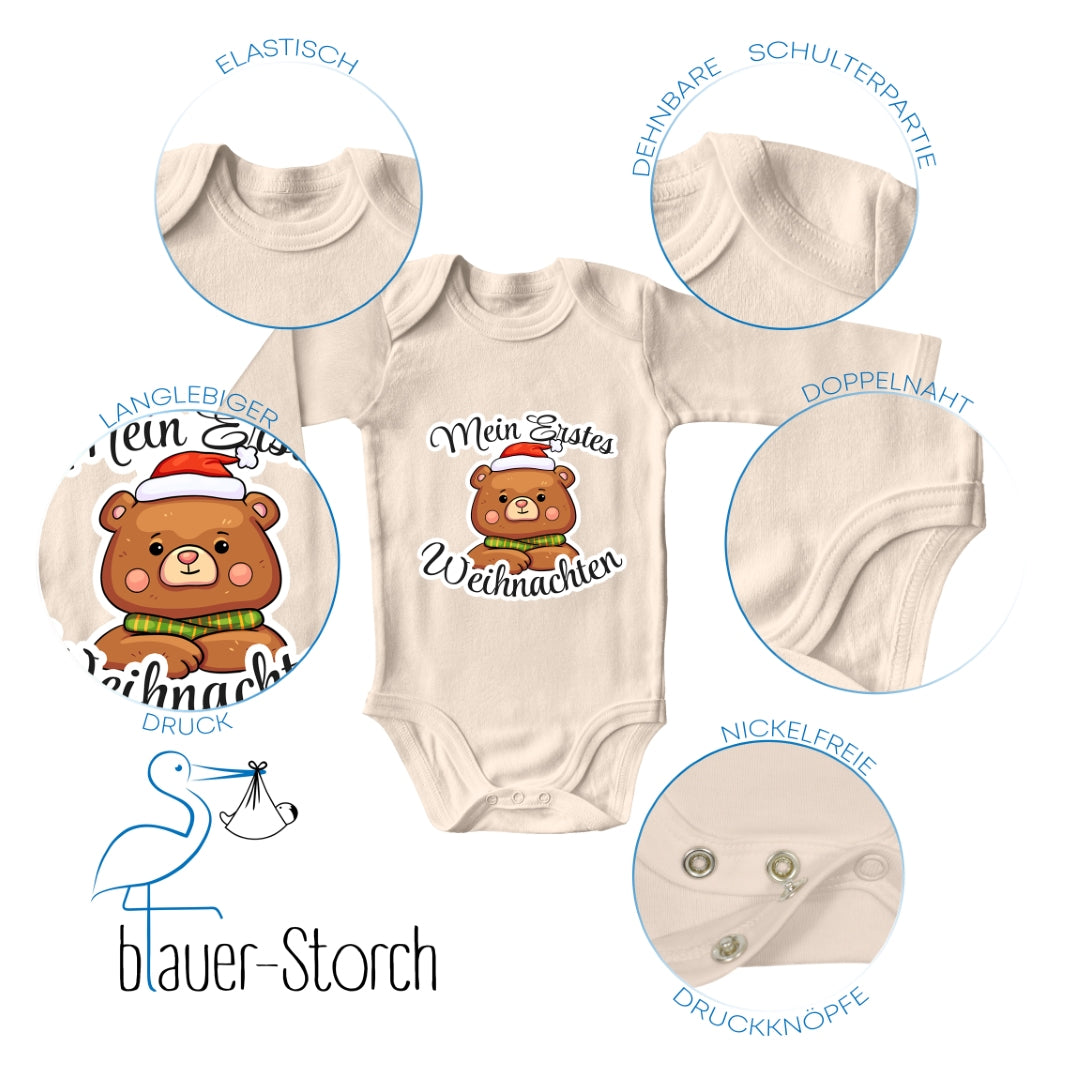 Mein erstes Weihnachten , Teddybär mit Weihnachtsmütze