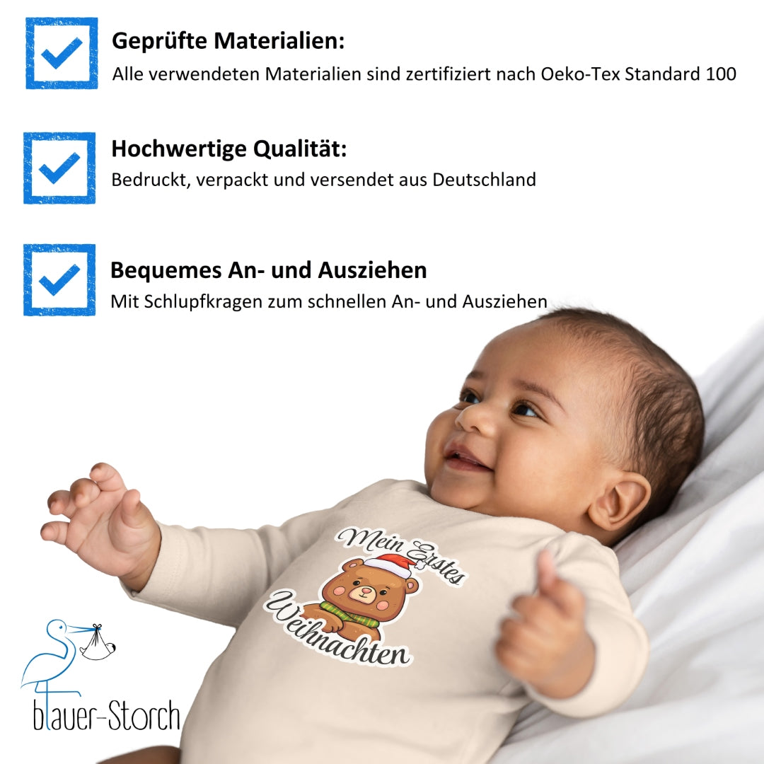 Mein erstes Weihnachten , Teddybär mit Weihnachtsmütze