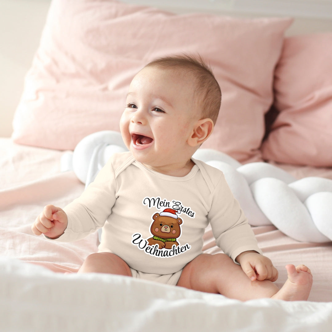 Mein erstes Weihnachten , Teddybär mit Weihnachtsmütze