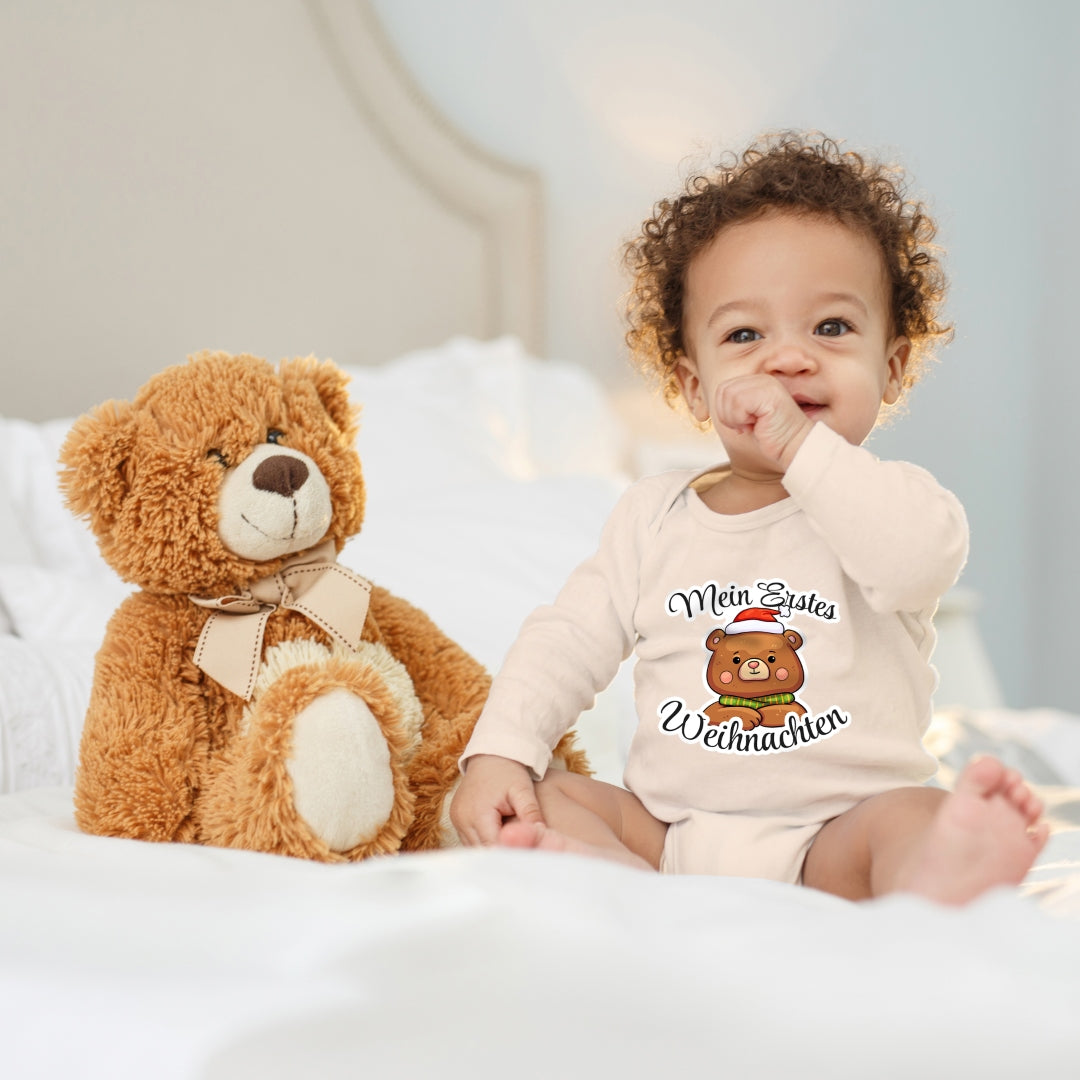 Mein erstes Weihnachten , Teddybär mit Weihnachtsmütze