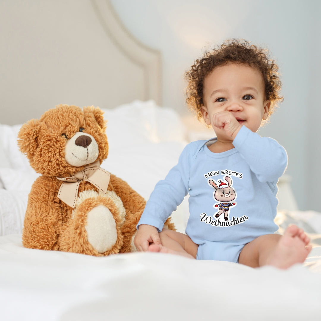 Mein erstes Weihnachten , niedlicher Schlittschuh-Hase