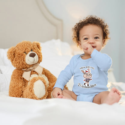 Mein erstes Weihnachten , niedlicher Schlittschuh-Hase