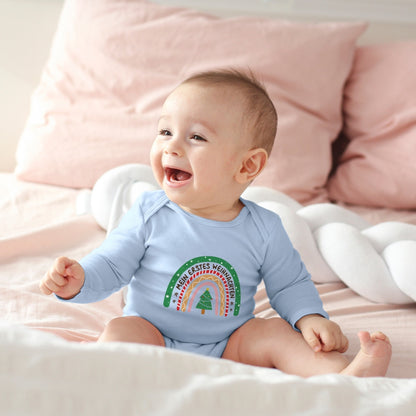 Mein erstes Weihnachten, Weihnachtsbogen, Weihnachtlicher Regenbogen überm Tannenbaum