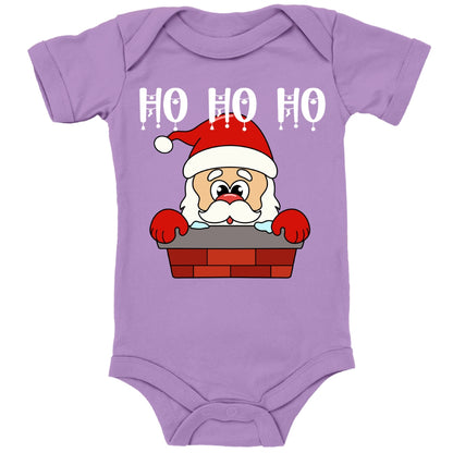 Ho ho ho Weihnachtsmann im Schornstein