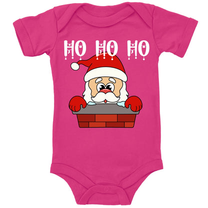 Ho ho ho Weihnachtsmann im Schornstein