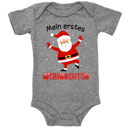 Mein erstes Weihnachten, fröhlicher Weihnachtsmann und tanzende Schneeflocken