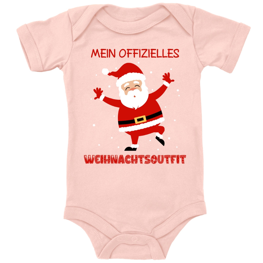 Mein offizielles Weihnachtsoutfit, fröhlicher Weihnachtsmann mit Schneeflocken