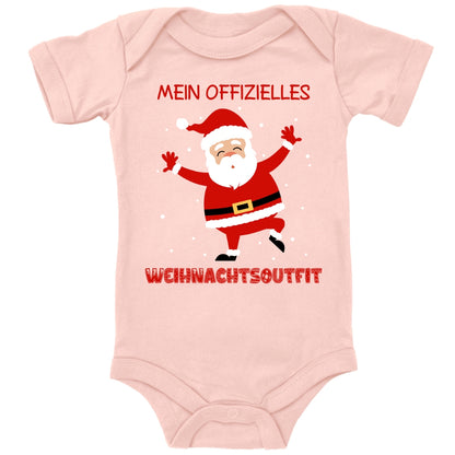 Mein offizielles Weihnachtsoutfit, fröhlicher Weihnachtsmann mit Schneeflocken