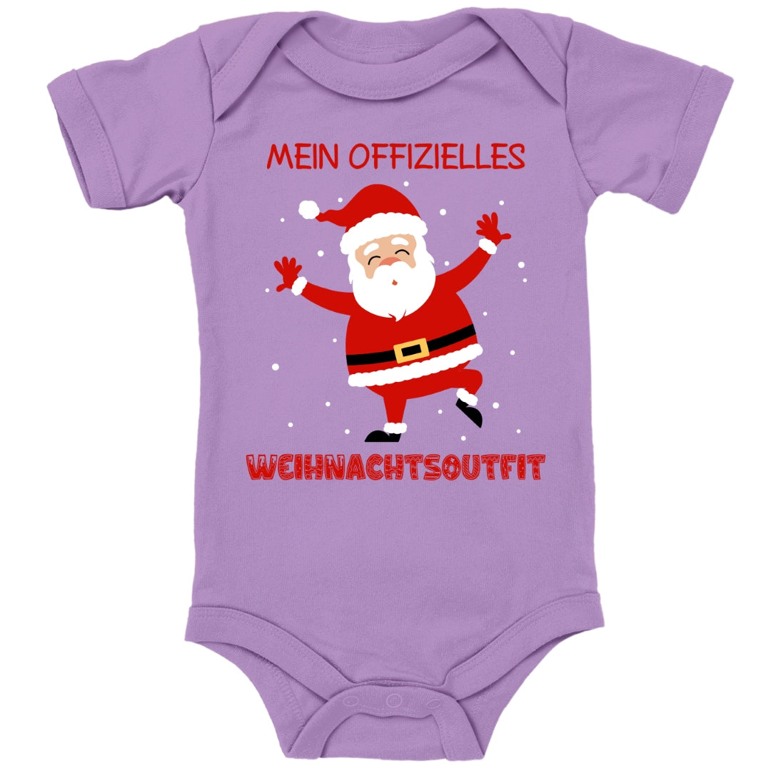 Mein offizielles Weihnachtsoutfit, fröhlicher Weihnachtsmann mit Schneeflocken
