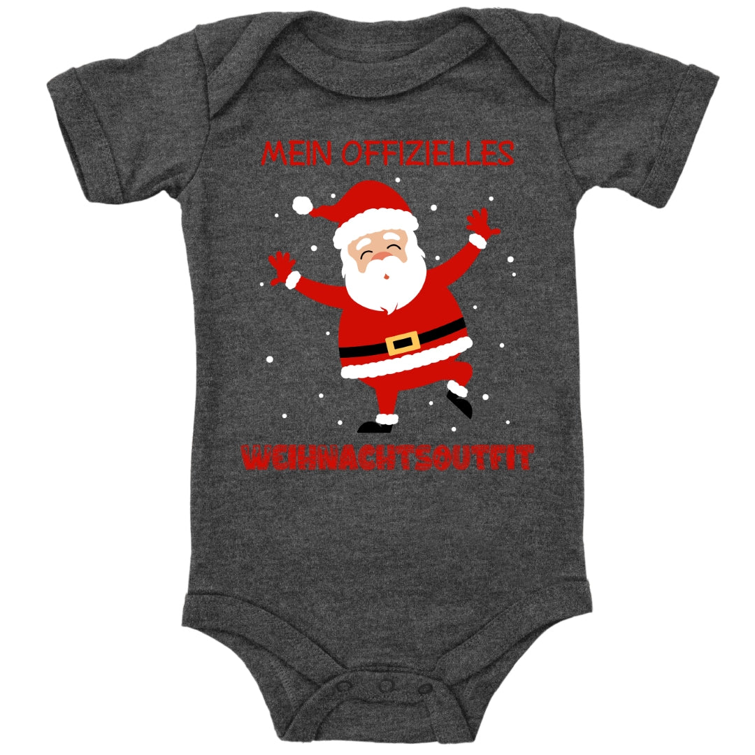 Mein offizielles Weihnachtsoutfit, fröhlicher Weihnachtsmann mit Schneeflocken