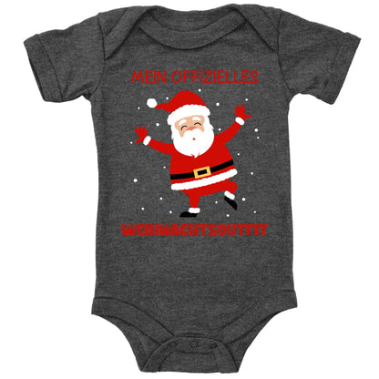 Mein offizielles Weihnachtsoutfit, fröhlicher Weihnachtsmann mit Schneeflocken