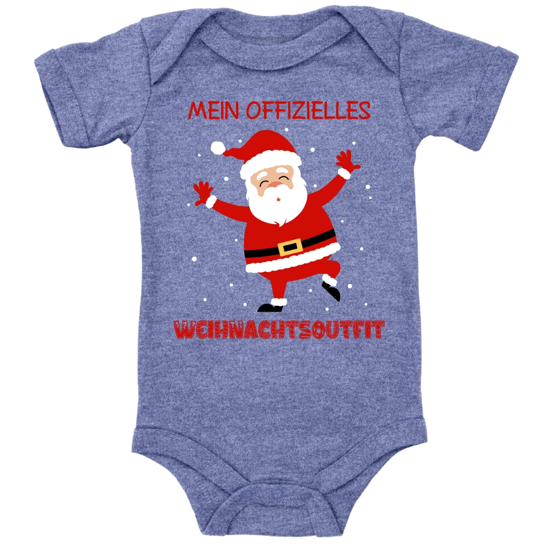 Mein offizielles Weihnachtsoutfit, fröhlicher Weihnachtsmann mit Schneeflocken