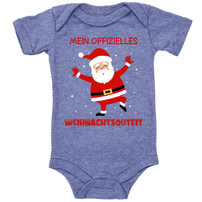 Mein offizielles Weihnachtsoutfit, fröhlicher Weihnachtsmann mit Schneeflocken