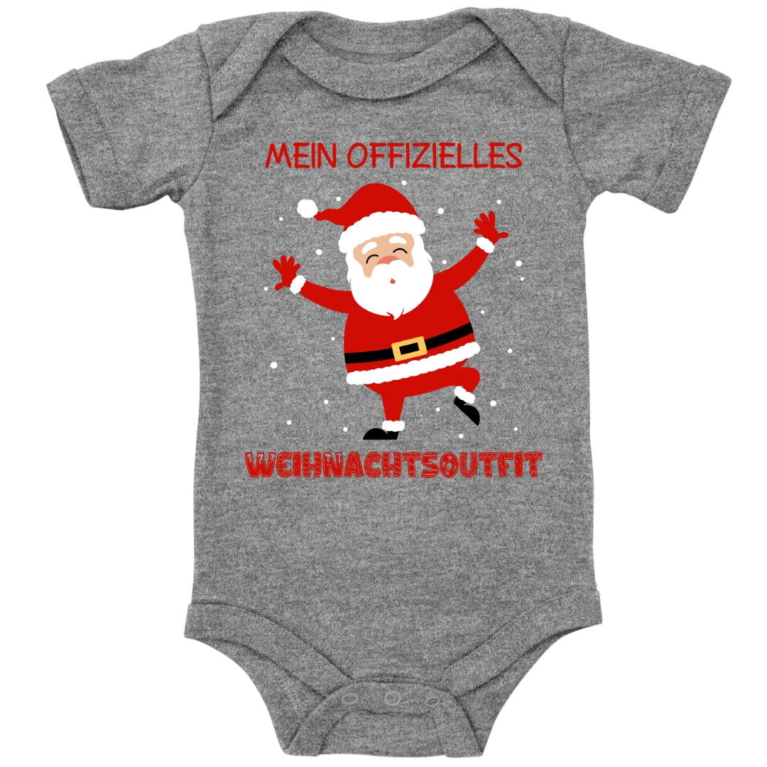Mein offizielles Weihnachtsoutfit, fröhlicher Weihnachtsmann mit Schneeflocken