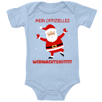 Mein offizielles Weihnachtsoutfit, fröhlicher Weihnachtsmann mit Schneeflocken