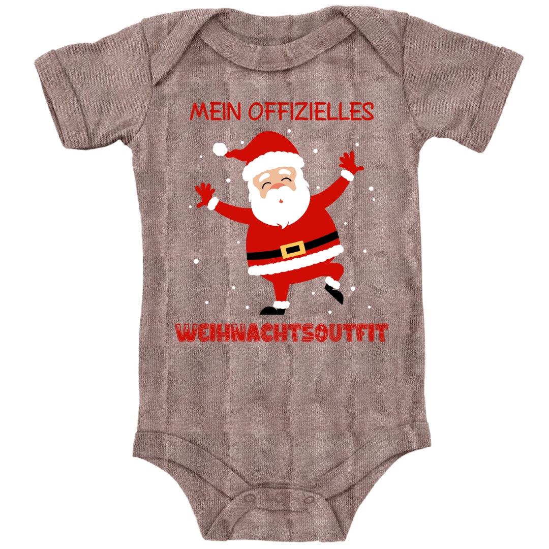 Mein offizielles Weihnachtsoutfit, fröhlicher Weihnachtsmann mit Schneeflocken