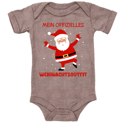 Mein offizielles Weihnachtsoutfit, fröhlicher Weihnachtsmann mit Schneeflocken