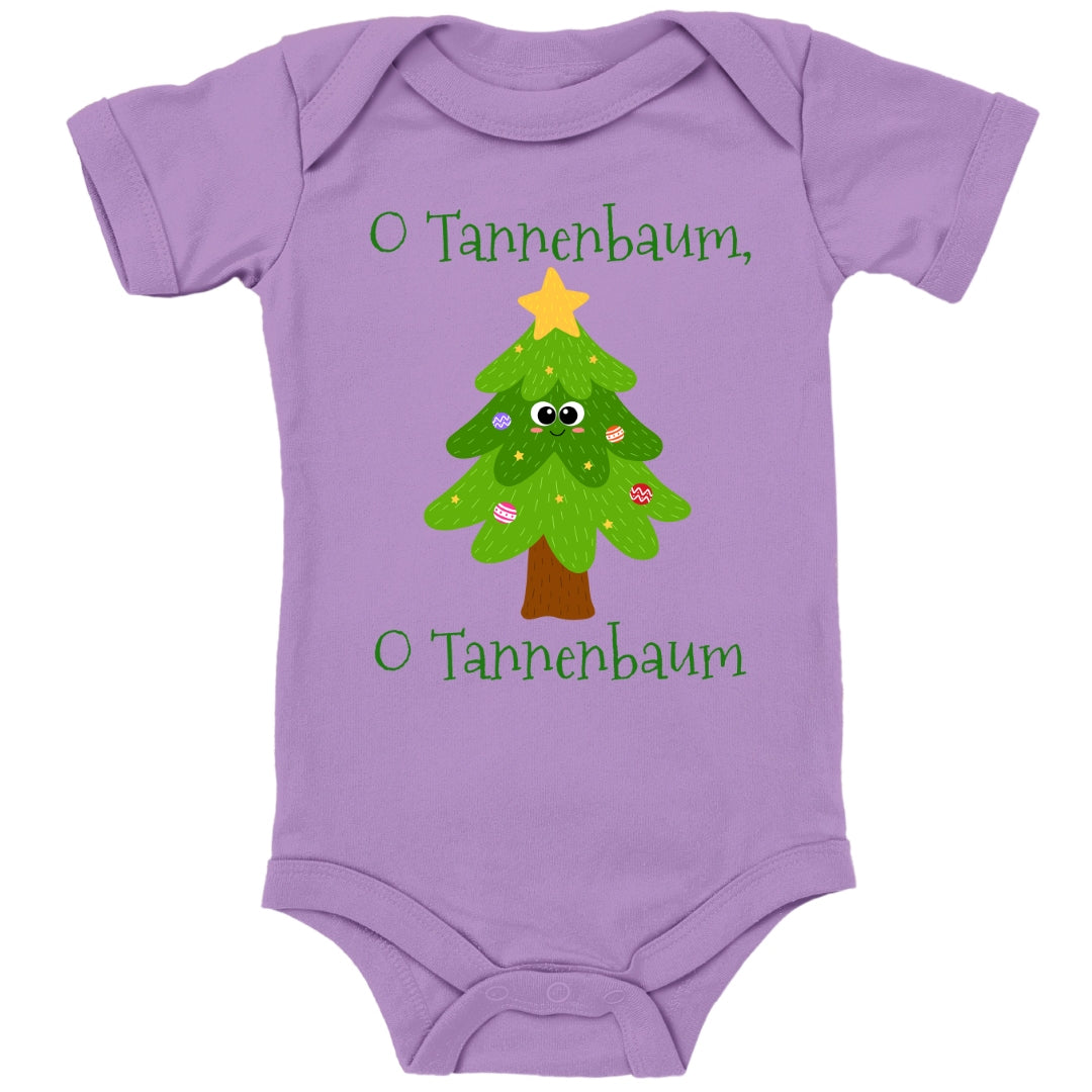 O Tannenbaum, niedlicher Weihnachtsbaum mit Christbaumkugeln