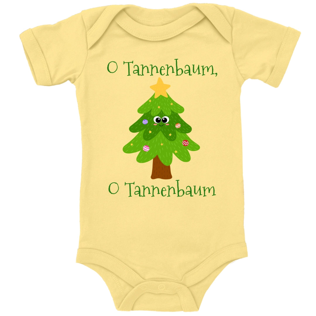 O Tannenbaum, niedlicher Weihnachtsbaum mit Christbaumkugeln