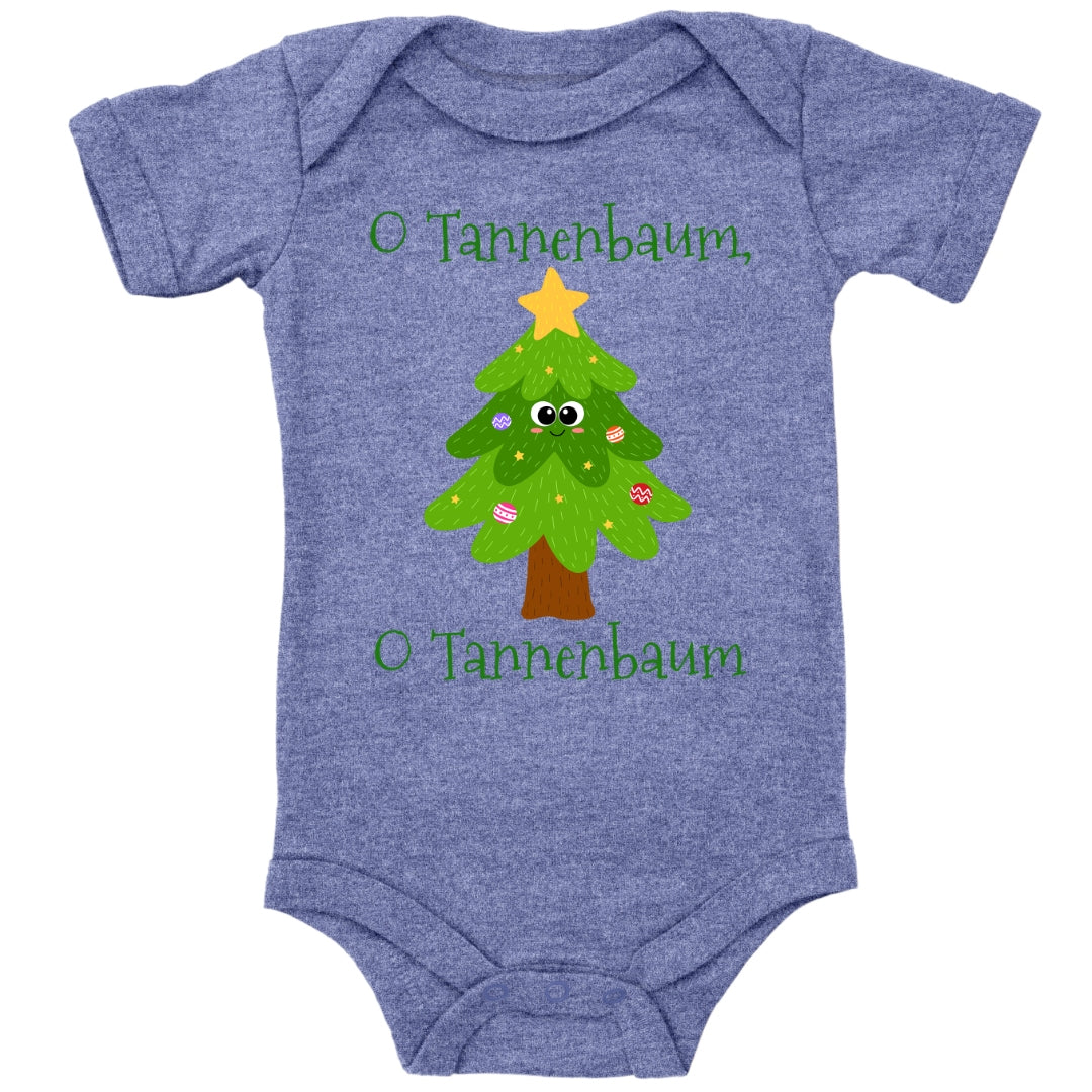 O Tannenbaum, niedlicher Weihnachtsbaum mit Christbaumkugeln