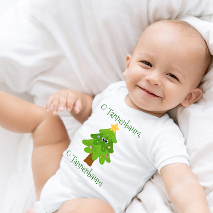 O Tannenbaum, niedlicher Weihnachtsbaum mit Christbaumkugeln