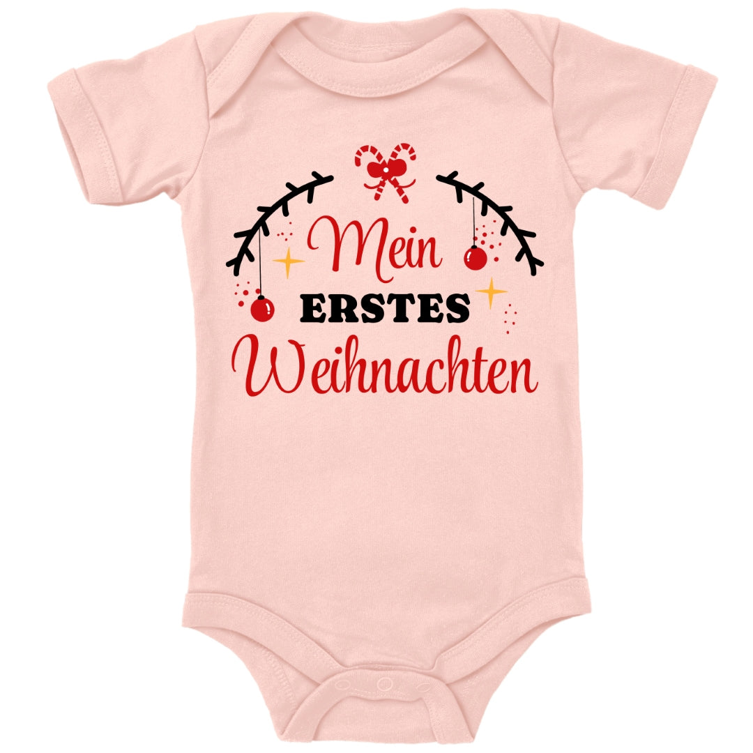 Mein erstes Weihnachten, Tannenzweige mit Christbaumkugeln