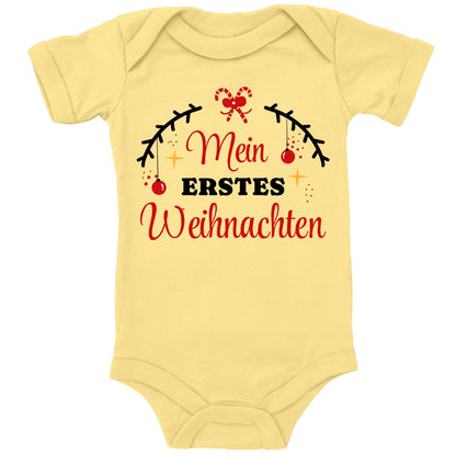 Mein erstes Weihnachten, Tannenzweige mit Christbaumkugeln